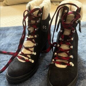 Jellypop Black and Burgundy Winter Boots